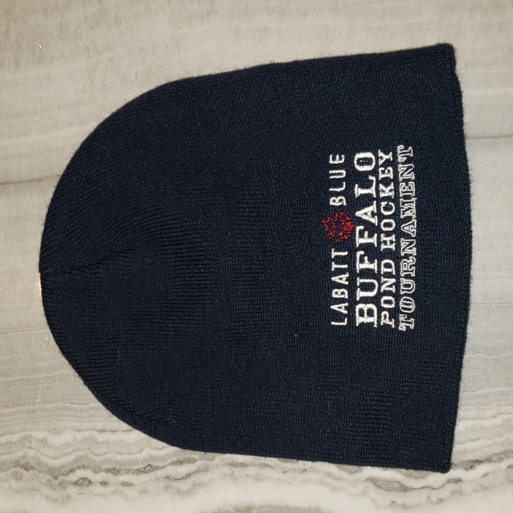Labatt Blue Buffalo Pond Hockey Beanie Cap - Picture 3 of 5